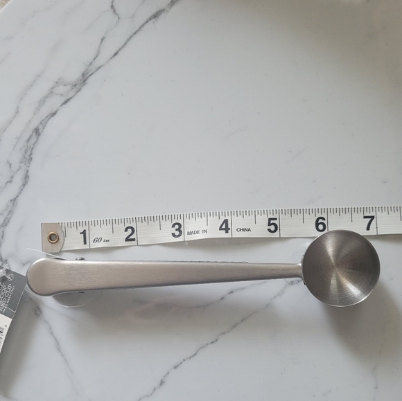 NWT Threshold Coffee Scoop and Clip Silver - Picture 5 of 5